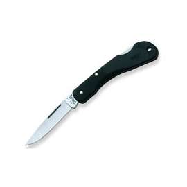 CASE 00253 Folding Pocket Knife, 2-1/4 in L Blade, 1-Blade, Black Handle