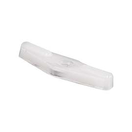 Make-2-Fit PL 7749 Double Wing Clip with Screw, Plastic, White