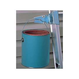 WERNER AC22 Extension Paint Can/Bucket Hanger, Aluminum/Steel, Plated, For All Extension Ladders