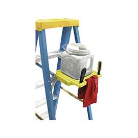 WERNER PK76-9 Stepladder, Universal Pail Shelf, Aluminum, For 400 Series Aluminum and Fiberglass Step Ladders
