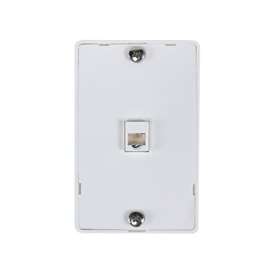 Zenith TW1001WPW Wall Phone Jack, White