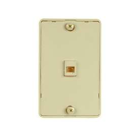 Zenith TW1003WPA Wall Phone Jack, Almond