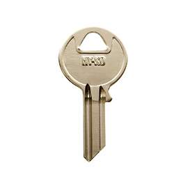 Hy-Ko 11010AB1 Key Blank, Brass, Nickel Plated
