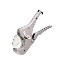 Ratcheting Pipe and Tubing Cutter, 1/2 in-2 3/8 in Cap., For Plastic Pipe/Tubing