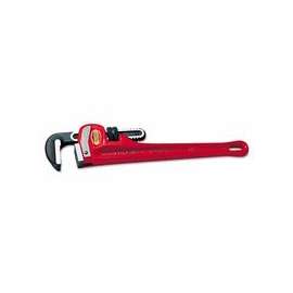 Heavy-Duty Straight Pipe Wrench, Steel Jaw, 6 in