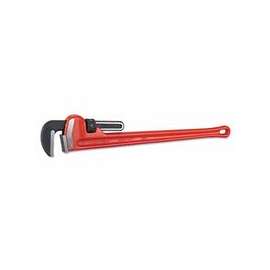 Heavy-Duty Straight Pipe Wrench, Steel Jaw, 36 in