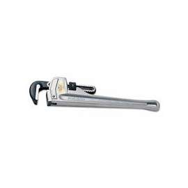 Aluminum Pipe Wrenches, Alloy Steel Jaw, 10 in