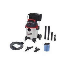Stainless Steel Wet/Dry Vac with Cart Model 1610RV, 16 gal, 6.5 hp
