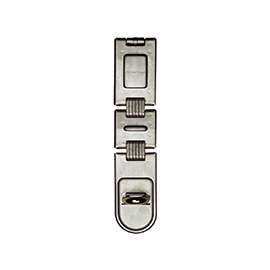Master Lock 722DPF Latching Hasp, 7-3/4 in L, 11/16 in W, Steel, Zinc