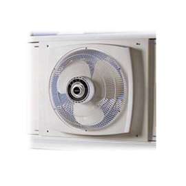 Lasko 2155A Electrically Reversible Window Fan, 16 in Dia Blade, 2470 cfm, 120 V, White