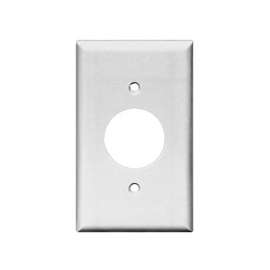 Eaton Wiring Devices 2131W-BOX Standard-Size Single Receptacle Wallplate, 1-Gang, Thermoset, White