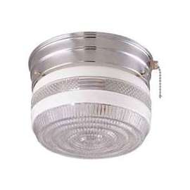 Boston Harbor Dimmable Ceiling Light Fixture With Pull Chain, (1) 60/13 W Medium A19/Cfl Lamp, Chrome