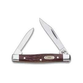 CASE 00083 Folding Pocket Knife, 2-Blade, Brown Handle