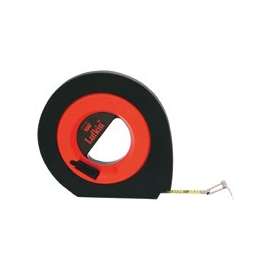 Cresent Lufkin Speedwinder HYT100 Tape Measure, 100 ft L x 3/8 in W Blade, Steel Blade, Orange