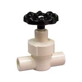 GENOVA 53015 Slip Supply Line Valve, 3/4 x 1/2 in Slip Joint x Slip, Thermoplastic