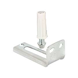 Prime-Line N 6992 Adjustable Pivot Bracket and Pin Kit, Plastic/Steel