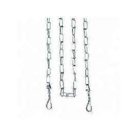 Aspenpet 34016 Double Loop, Heavyweight, Weldless Tie-Out Chain, Swivel Snap End, 15 ft L Belt/Cable