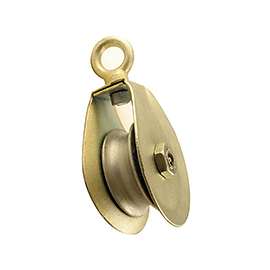 Fehr SM-2 Swivel Eye Rope Pulley, 2000 lb Weight Capacity, 7/8 in Rope