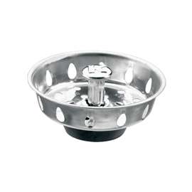 Plumb Pak PP22025 Basket Strainer with Adjustable Post, 3.3 in Dia, Stainless Steel