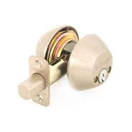 Schlage B62N619 Entry Deadbolt, Keyed Alike Key, 1 Grade, 2-Cylinder, Metal, Satin Nickel