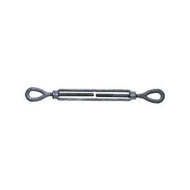 BARON 15-3/8X6 Turnbuckle, 1200 lb Weight Capacity, Eye Fitting A, Eye Fitting B, Galvanized Steel