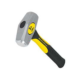 Vulcan Drilling Hammer, 3 Lb, Steel Head, Fiberglass