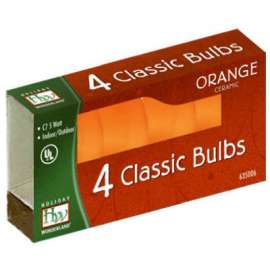 HW 4PK C7 ORG Cera Bulb