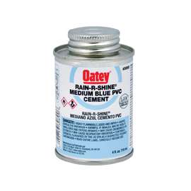 Oatey Rain-R-Shine 30890 Solvent Cement, Blue, 4 oz Can