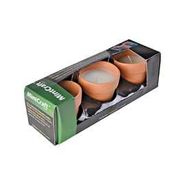 Seasonal Trends Terra Cotta Candle, 3-1/2 In Dia