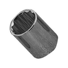 Vulcan Socket, 1/2 In Drive, 1-1/16 In, 12 Point, Chrome Vanadium Steel, Chrome