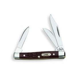 CASE 00081 Folding Pocket Knife, 2 in Clip, 1-1/2 in Sheep Foot, 1.49 in Pen L Blade, 3-Blade, Brown Handle
