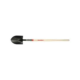 RAZOR-BACK 45520 Shovel with Dual Rivet, 12 in L x 8-3/4 in W Blade, Hardwood Handle