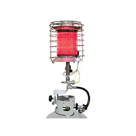Dura Heat TT-360 Tank Top Heater, 30,000 to 40,000 Btu, 1000 sq-ft Heating Area, Gasoline, Silver