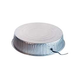 Farm Innovators HP-125 Poultry Base, 16-1/2 in Dia, Steel, Metallic