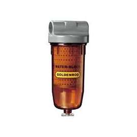 DL Goldenrod Water Block 496 Fuel Filter, 25 gpm, 1 in NPT