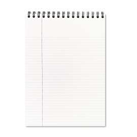 Wirebound Business Notebook, Wide/Legal Rule, Black Cover, 8.5 x 11, 96 Pages