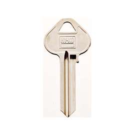 Hy-Ko 11010RU16 Key Blank, Brass, Nickel Plated
