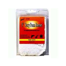 Dico 584-45600 Tie-On Polishing Bonnet, 5 to 6 in Dia, Terrycloth