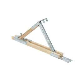 Qualcraft 2510 Adjustable Roof Bracket, Maple Wood/Steel, Galvanized