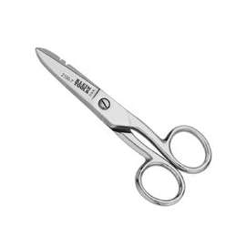 Klein 2100-7 Electrician Scissor, 5-1/4 in OAL, Steel Blade, 1-7/8 in Length of Cut, Silver Handle