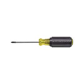 Klein 603-4 Heavy-Duty Screwdriver, #2 Drive, Phillips Drive, 8-1/4 in OAL, Black Handle
