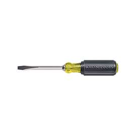 Klein 600-4 Heavy-Duty Screwdriver, 1/4 in Drive, Keystone Drive, 8-11/32 in OAL, Black Handle