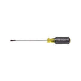 Klein 601-6 Screwdriver, 3/16 in Drive, Cabinet Drive, 9-3/4 in OAL, Black Handle