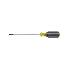 Klein 601-8 Screwdriver, 3/16 in Drive, Cabinet Drive, 11-3/4 in OAL, Black Handle
