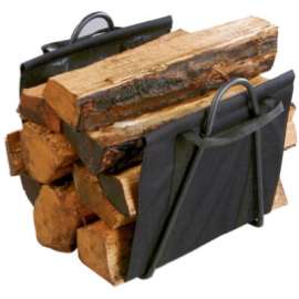 Fireplace BLK Log Tote