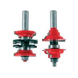 Freud 99-267 Router Bit Set, Carbide, Red, Non-Stick, For Entry Door and Interior Door