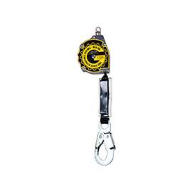 Qualcraft 10900-QC Retractable Lifeline Aramid Fiber Webbing, 11 ft L, Aluminum