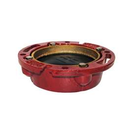 Oatey 42256 Closet Flange, 4 in, Iron, Red