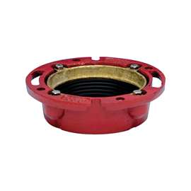 Oatey 42255 Closet Flange, 4 in, Iron, Red