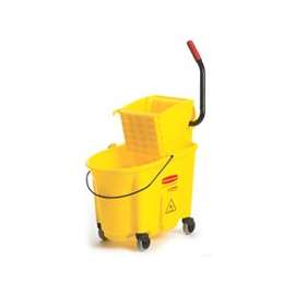 Rubbermaid FG758021YEL Mop Bucket, 35 qt Capacity, Rectangular, Polypropylene Bucket/Pail